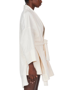 ISABEL BENENATO | Kimono Jacket With Knit Back