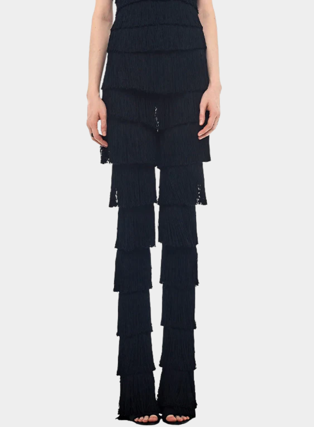 NORMA KAMALI | Fringe Spat Legging