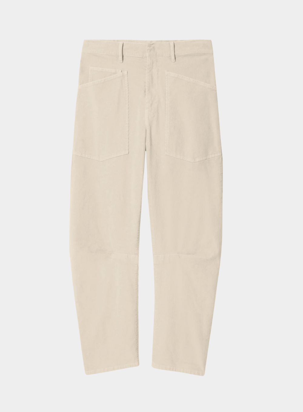 Beige pants on a white background