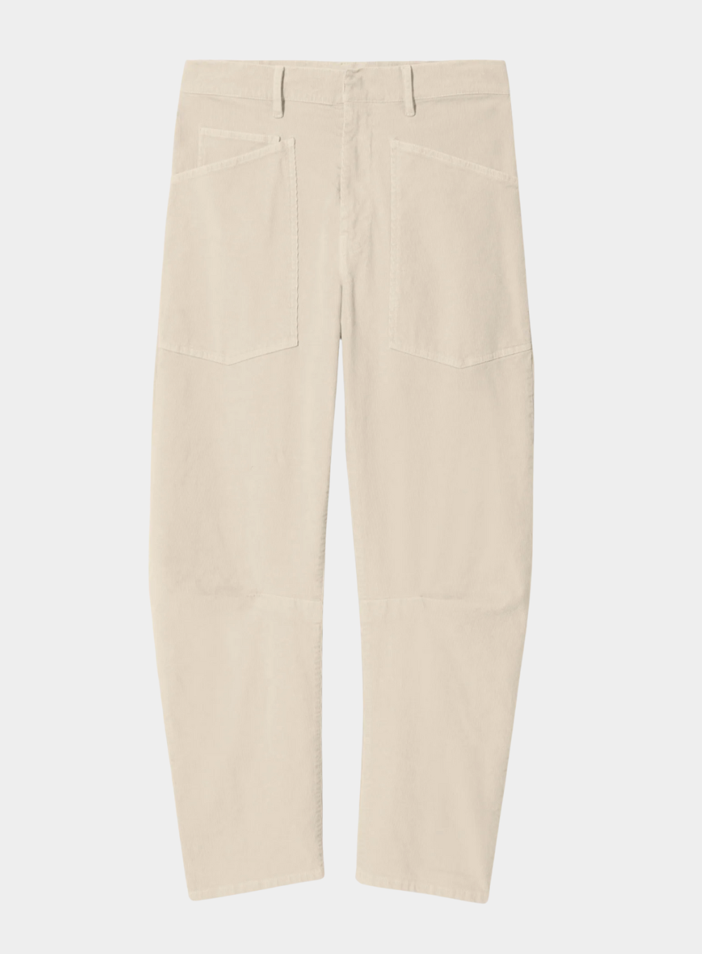 Beige pants on a white background