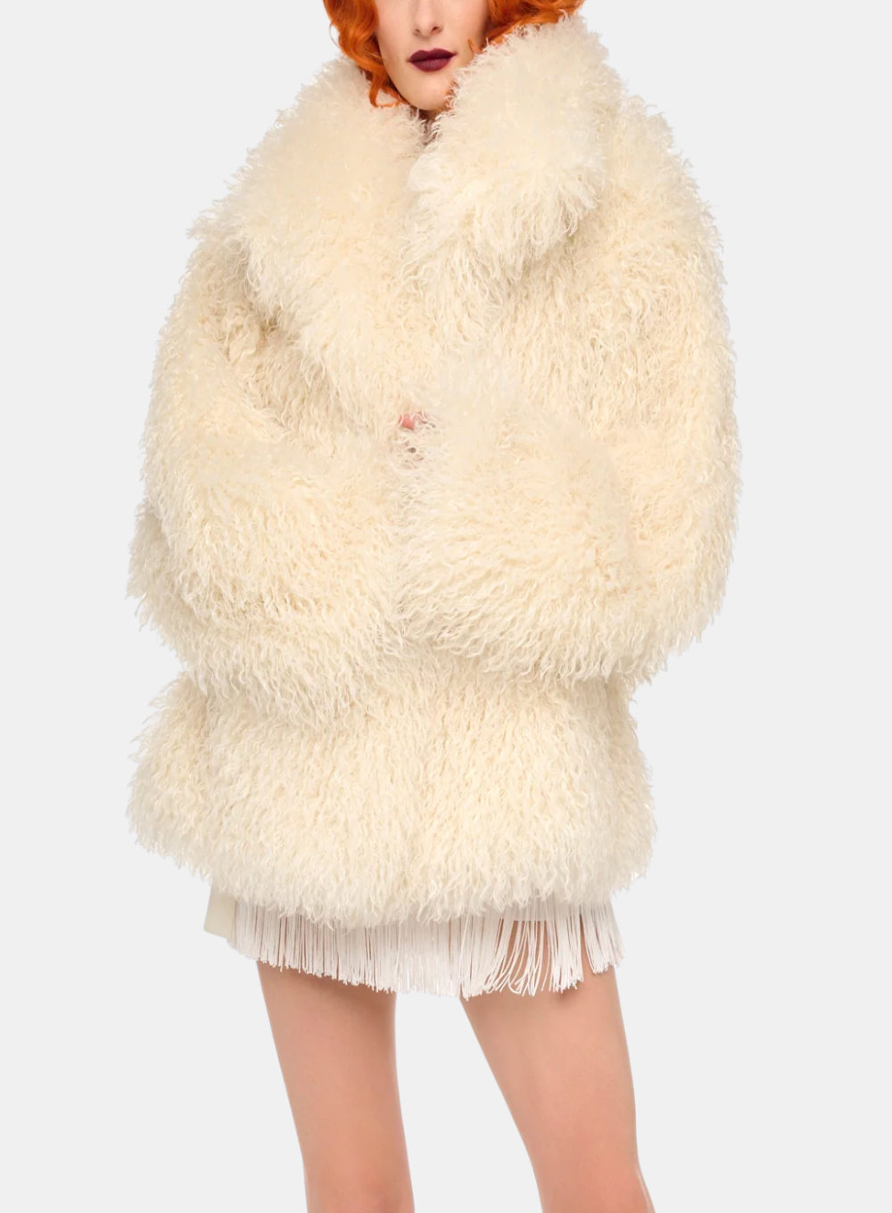NORMA KAMALI | Fur Sleeping Bag Coat Short