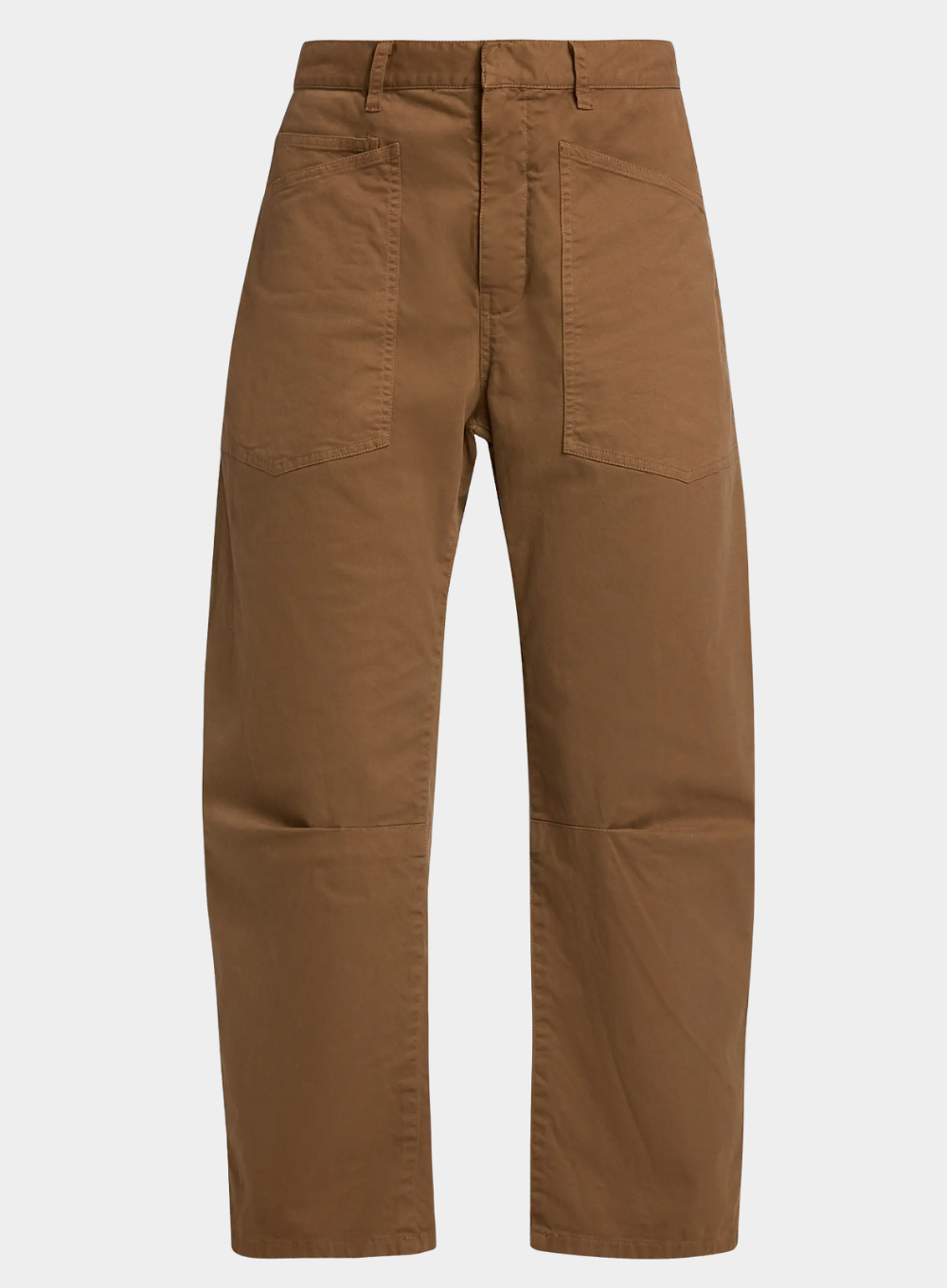 Brown pants on a white background