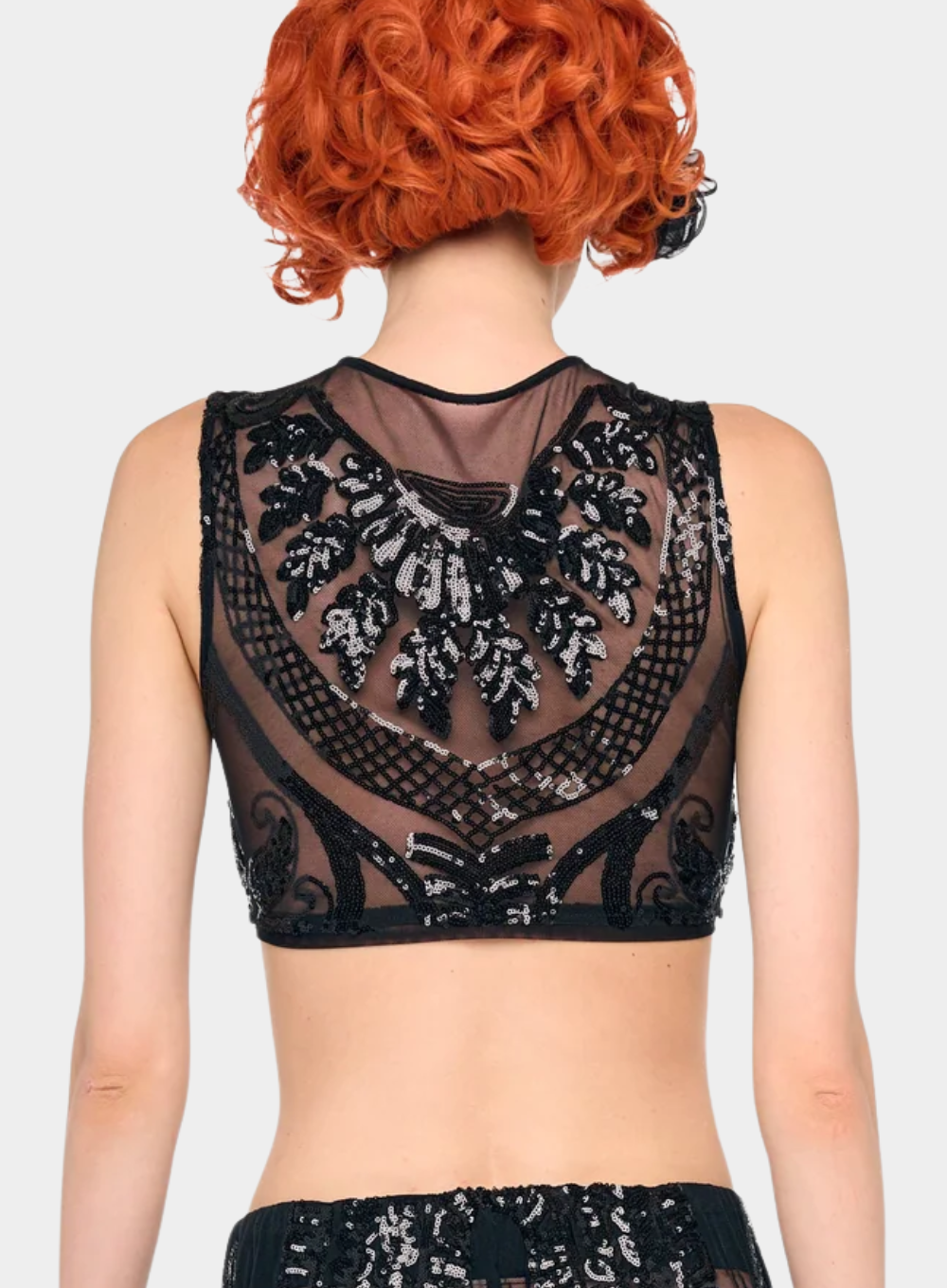 NORMA KAMALI | SLEEVELESS SLIM FIT CROPPED TOP