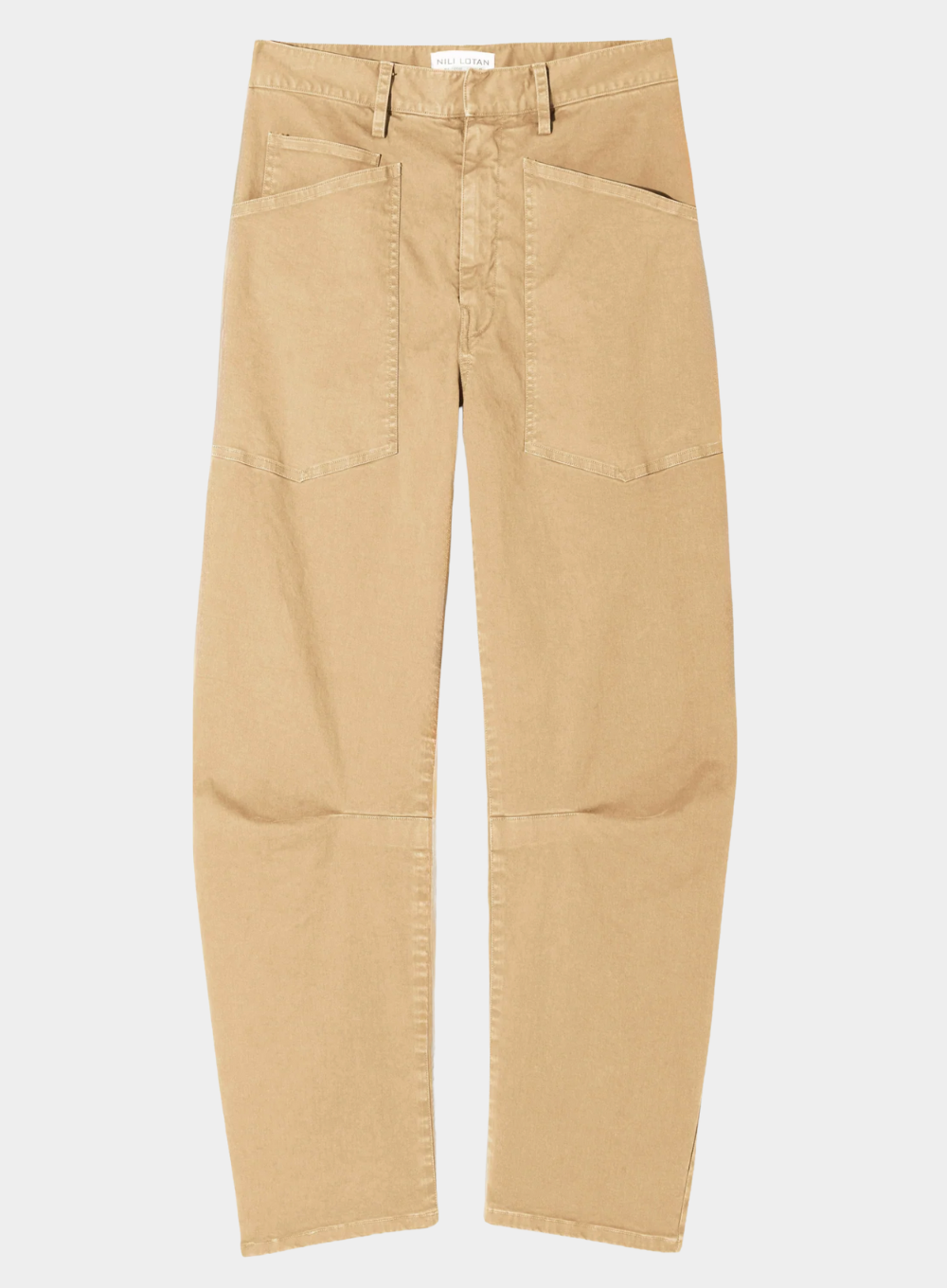 Beige pants on a white background