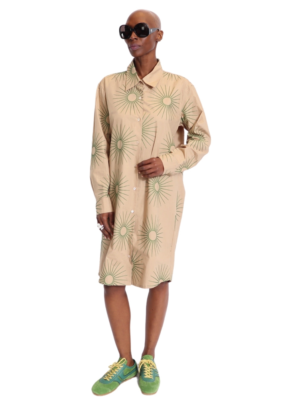 DRIES VAN NOTEN | Egyptian Cotton Embroidered Shirt Dress