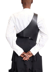 NOIR KEI NINOMIYA | Faux Leather Vest
