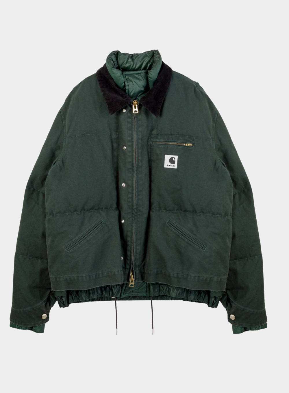 SACAI | Green Carhartt Wip Washed Duck Puffer Jacket – Joan Shepp