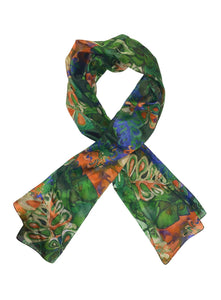 ONE-OF-A-KIND PARISIAN SCARF | Abstract Silk Scarf