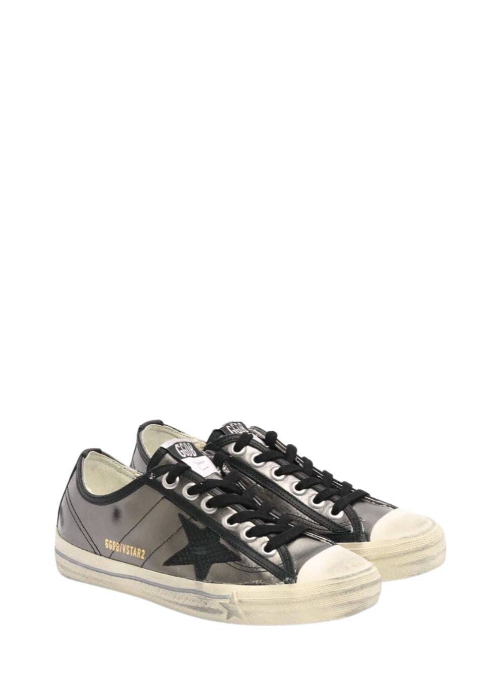 GOLDEN GOOSE | V-Star Laminated Sneakers With Python Print Star – Joan Shepp