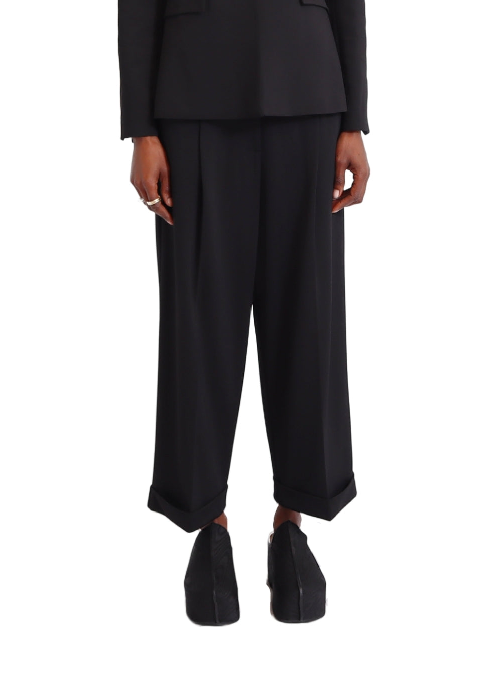 LIVIANA CONTI | Cropped Trouser With Rolled Hem