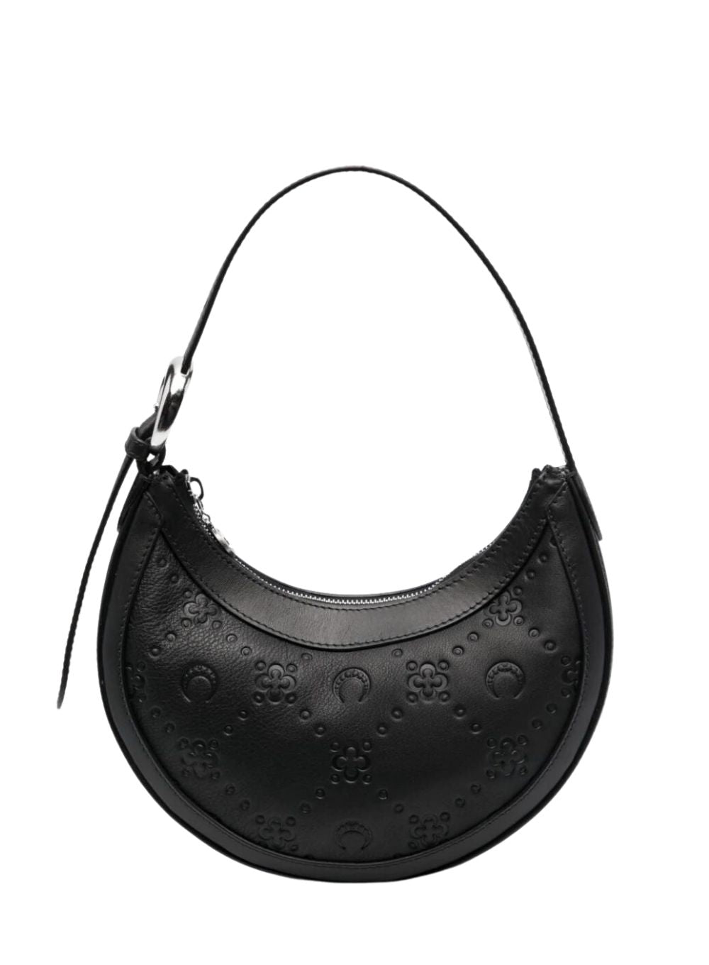 MARINE SERRE | Monogram Leather Mini Eclips Shoulder Bag
