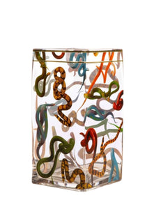 SELETTI | "Toiletpaper" Large Snakes Glass Vase