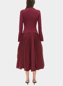 SIMKHAI | Kenlie Mock Neck Midi Dress Joan Shepp SIMKHAI | Kenlie Mock Neck Midi Dress Joan Shepp