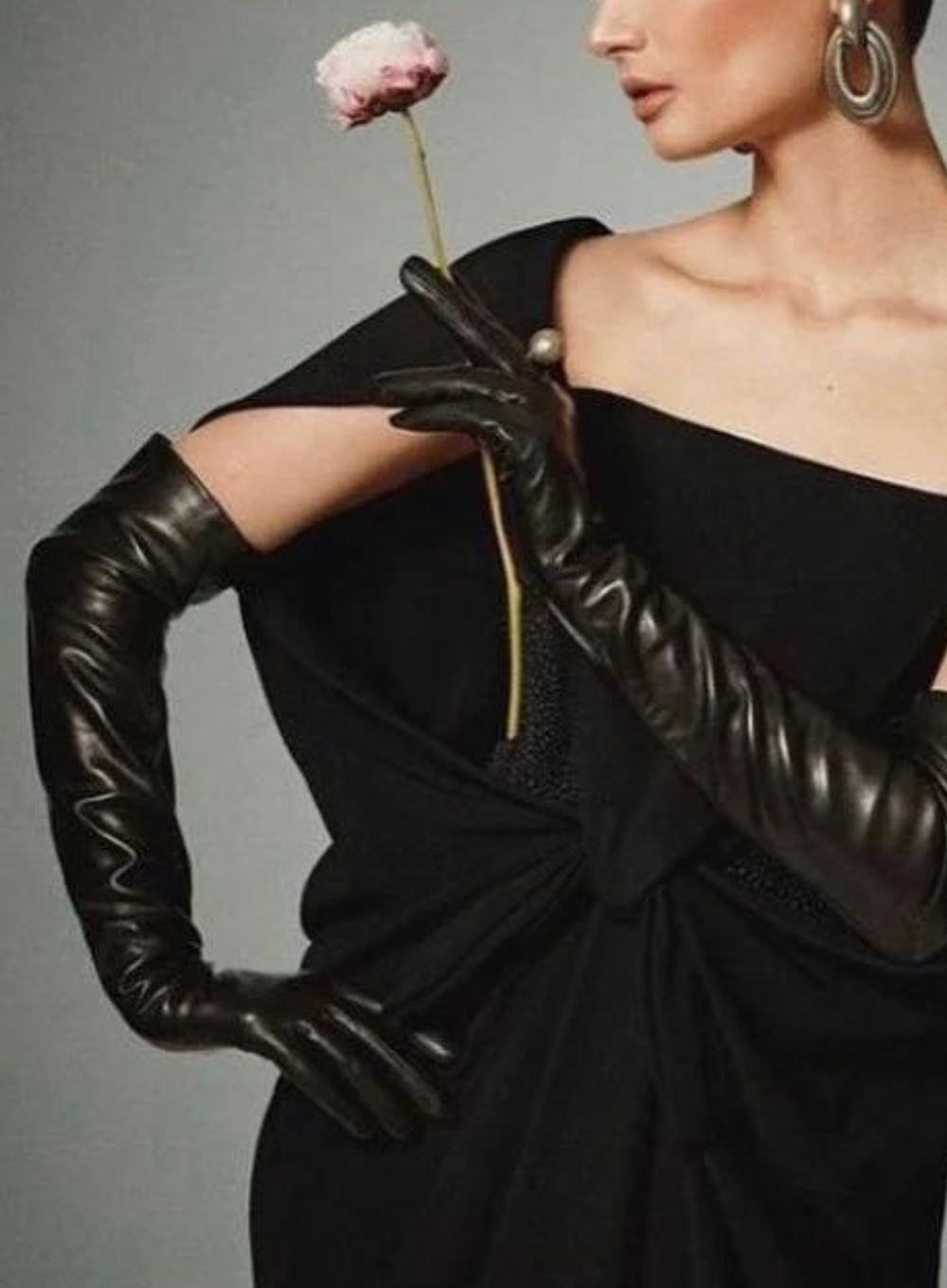 CAROLINA AMATO | Leather Opera Length Gloves
