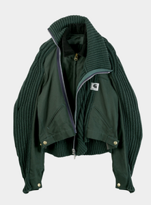 SACAI | Green Carhartt Wip Duck Wool Knit Blouson – Joan Shepp SACAI | Green Carhartt Wip Duck Wool Knit Blouson – Joan Shepp