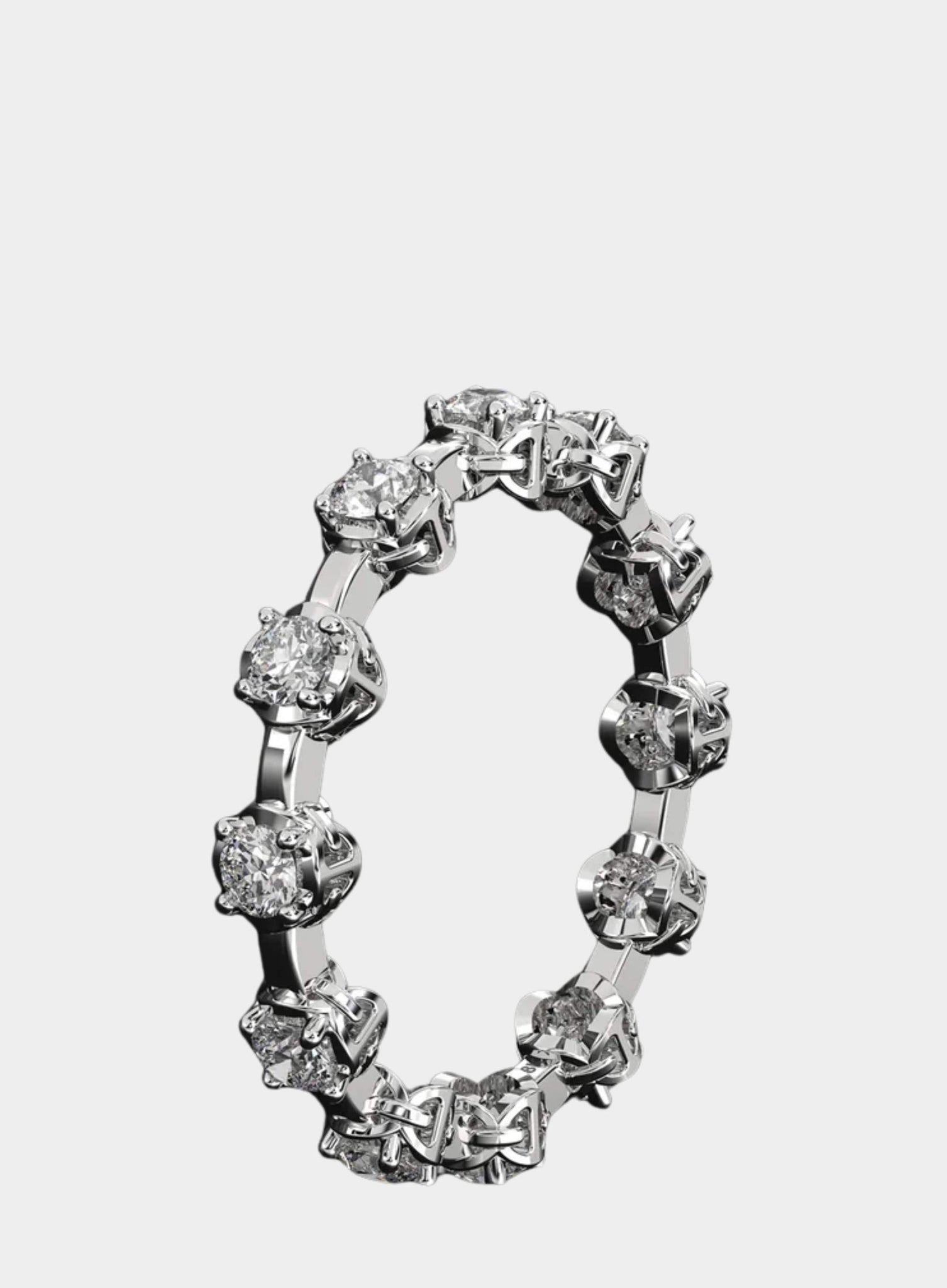 HOORSENBUHS | Micro Tri-Link II Ring with 12 Diamonds – Joan Shepp