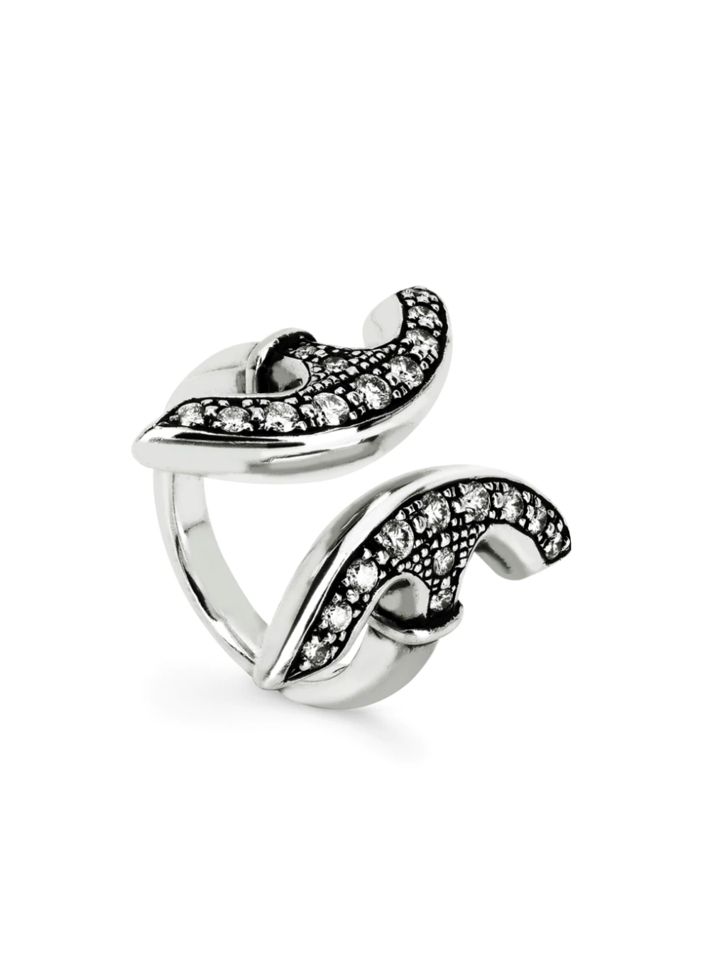 HOORSENBUHS | Revere Ring with Diamonds in Sterling Silver