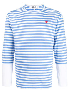 COMME DES GARÇONS PLAY | Striped Long-Sleeve T-Shirt