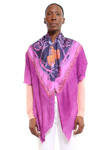 A men's scarf, i.e. a long silk scarf, is a versatile accessory