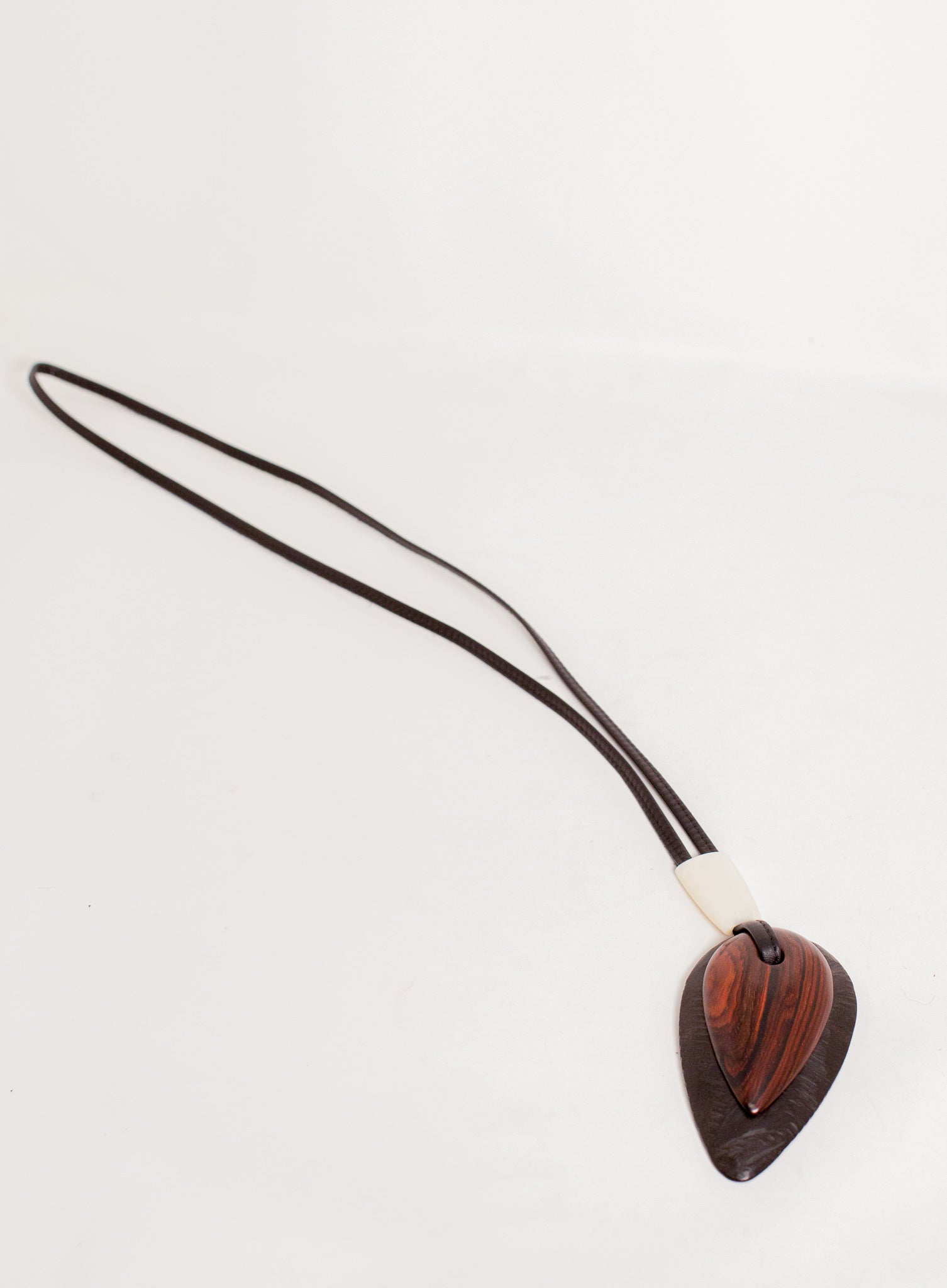 MONIES | Ebony Wood Pendant in Black and Wood